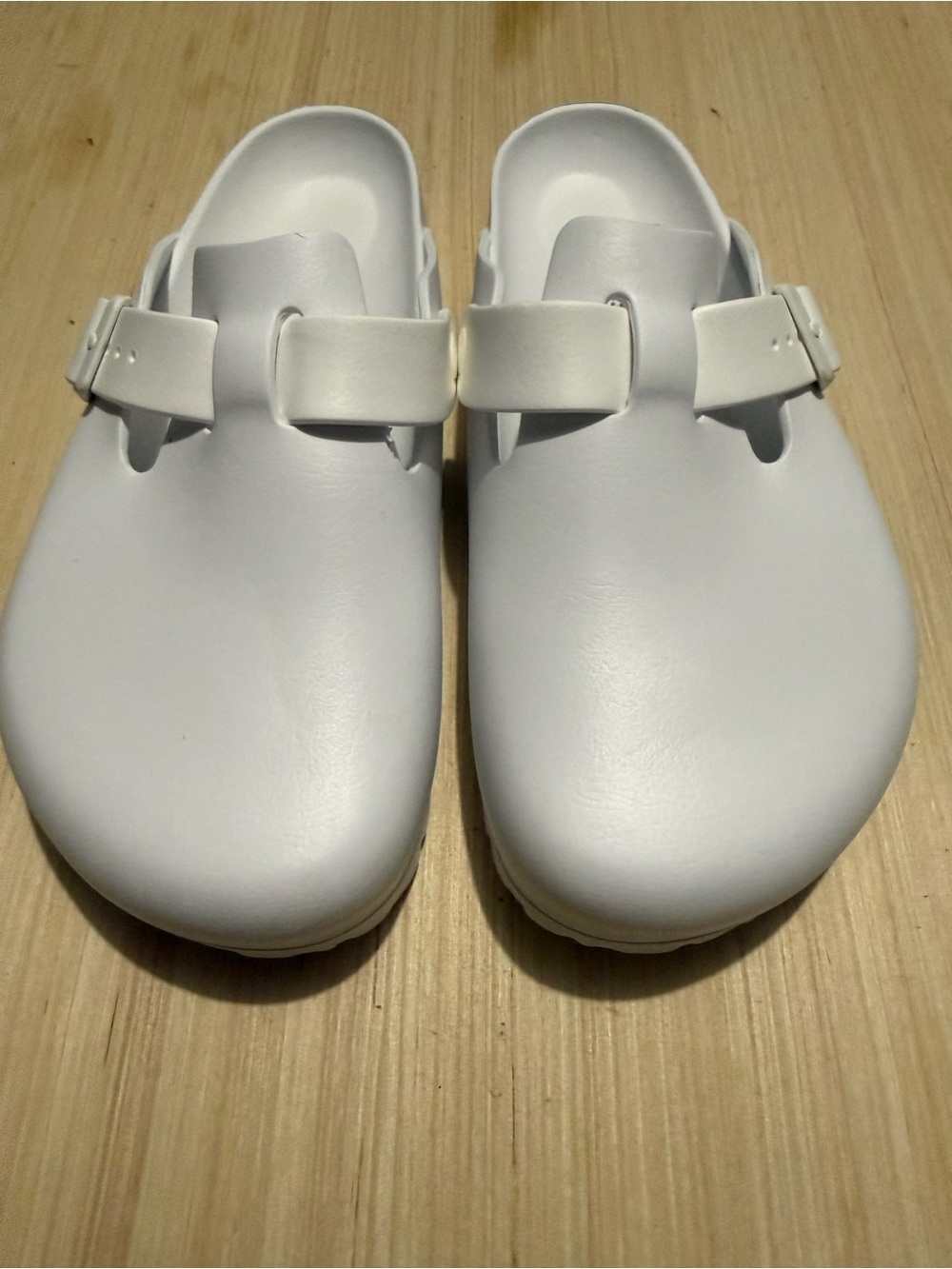 Birkenstock Whits Boston Eva’s slip on sandals. Worn a few times W12/M10